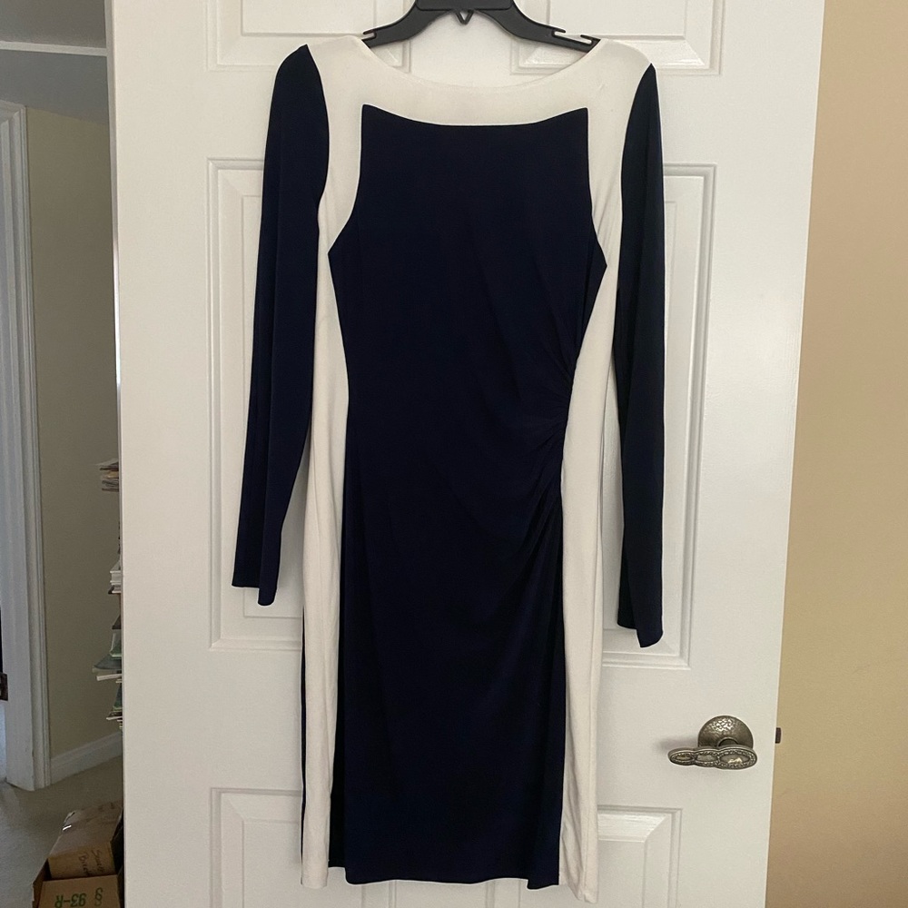 Lauren Ralph Lauren dress!  Very flattering and comfy!
